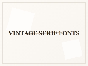Showcasing Vintage Serif Fonts From the Seventies